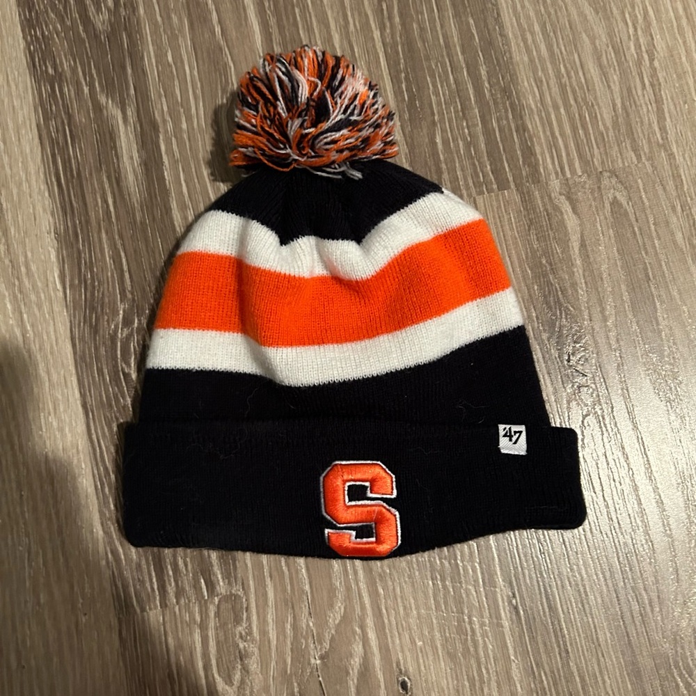 Syracuse and Rangers beanie